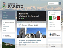 Tablet Screenshot of comune.pareto.al.it